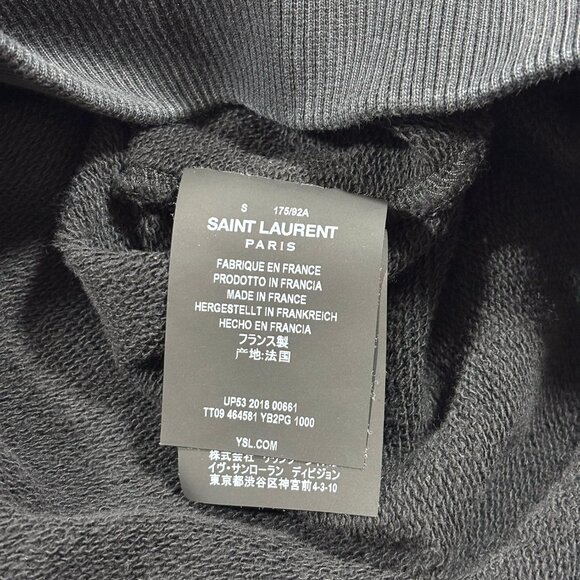 Saint Laurent Rive Gauche Logo Hoodie Black Size S 2018 - Picture 6 of 8